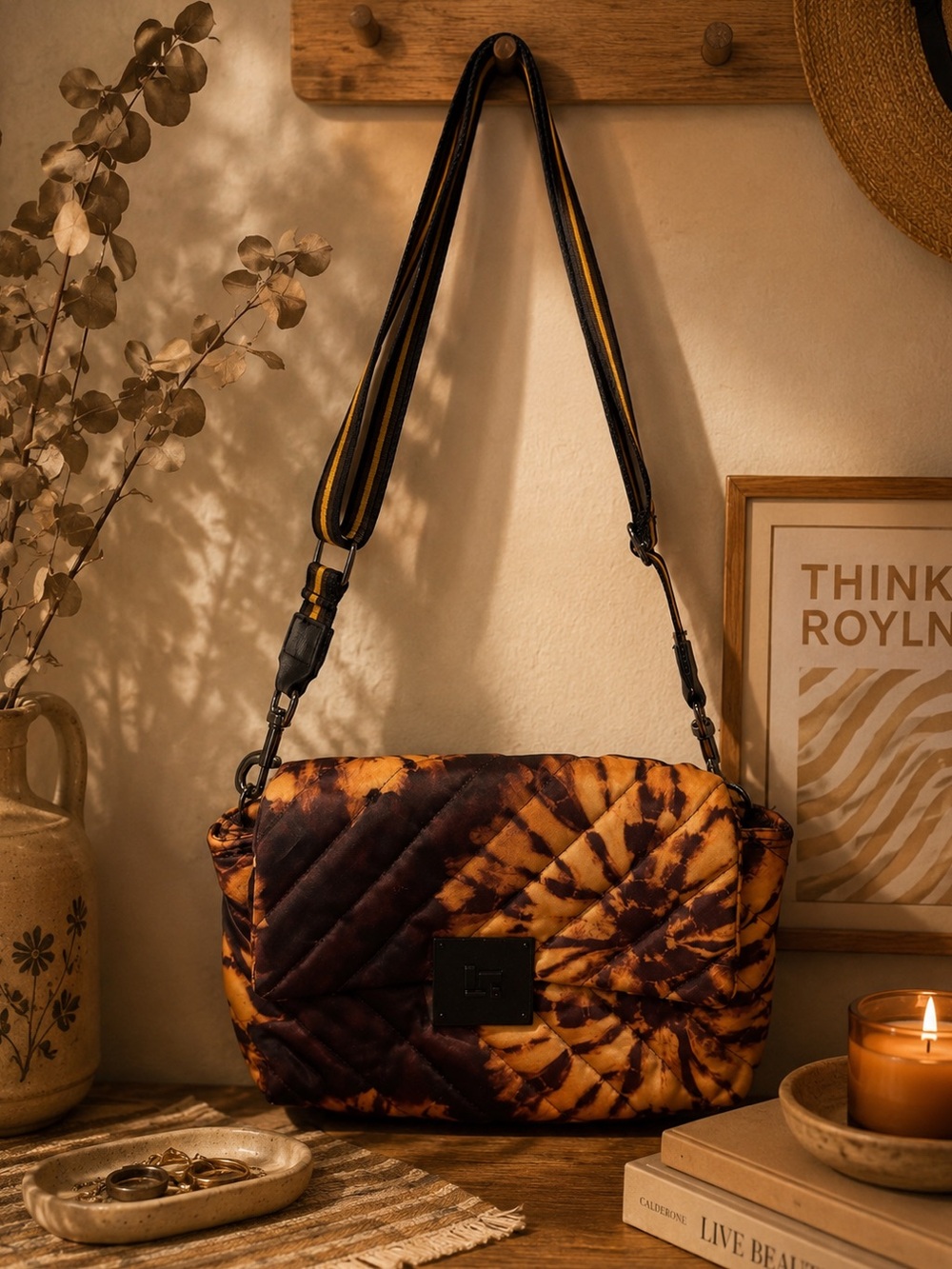 Think Royln Quilted Tie-Dye Crossbody & Shoulder Bag